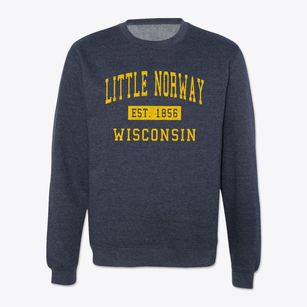Little Norway Wisconsin Classic Established Crewneck Sweatshirt