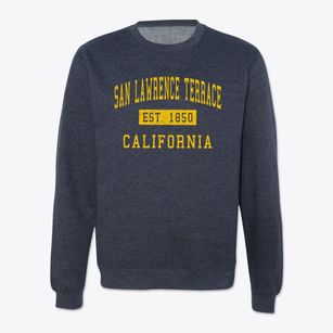 San Lawrence Terrace California Classic Established Crewneck Sweatshirt