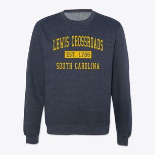Lewis Crossroads South Carolina Classic Established Crewneck Sweatshirt
