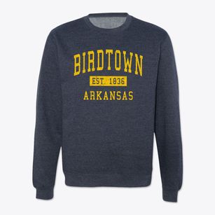 Birdtown Arkansas Classic Established Crewneck Sweatshirt