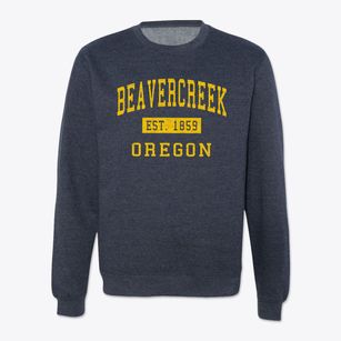 Beavercreek Oregon Classic Established Crewneck Sweatshirt