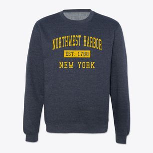 Northwest Harbor New York Classic Established Crewneck Sweatshirt