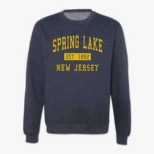 Spring Lake New Jersey Classic Established Crewneck Sweatshirt