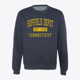 Suffield Depot Connecticut Classic Established Crewneck Sweatshirt