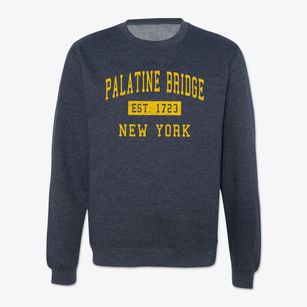 Palatine Bridge New York Classic Established Crewneck Sweatshirt
