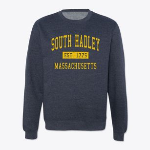 South Hadley Massachusetts Classic Established Crewneck Sweatshirt