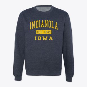 Indianola Iowa Classic Established Crewneck Sweatshirt