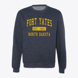 Fort Yates North Dakota Classic Established Crewneck Sweatshirt