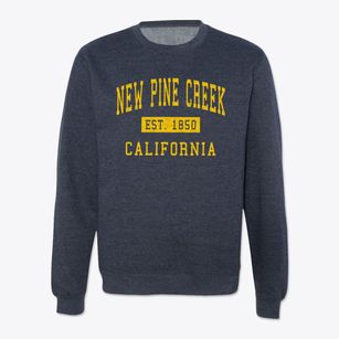New Pine Creek California Classic Established Crewneck Sweatshirt