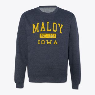 Maloy Iowa Classic Established Crewneck Sweatshirt