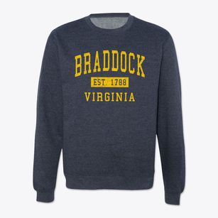 Braddock Virginia Classic Established Crewneck Sweatshirt
