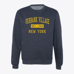 Verbank Village New York Classic Established Crewneck Sweatshirt