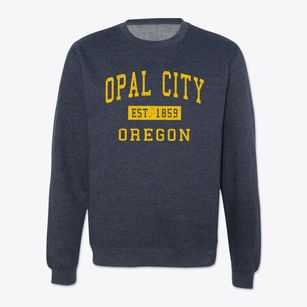 Opal City Oregon Classic Established Crewneck Sweatshirt