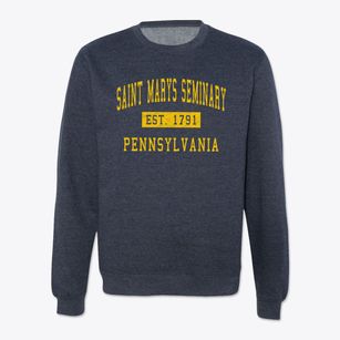 Saint Marys Seminary Pennsylvania Classic Established Crewneck Sweatshirt