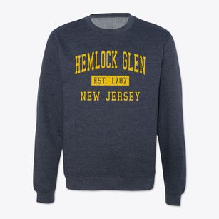 Hemlock Glen New Jersey Classic Established Crewneck Sweatshirt