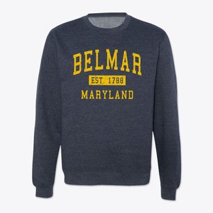 Belmar Maryland Classic Established Crewneck Sweatshirt