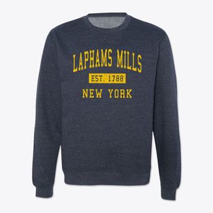 Laphams Mills New York Classic Established Crewneck Sweatshirt
