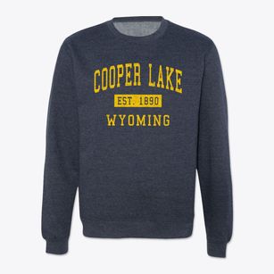 Cooper Lake Wyoming Classic Established Crewneck Sweatshirt