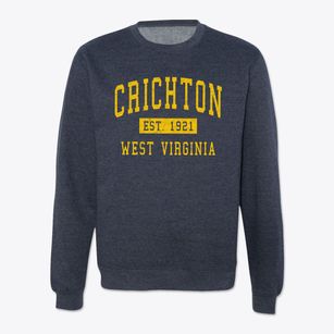 Crichton West Virginia Classic Established Crewneck Sweatshirt