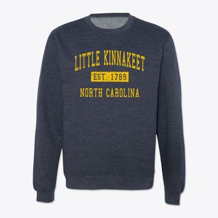 Little Kinnakeet North Carolina Classic Established Crewneck Sweatshirt