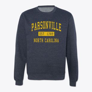 Parsonville North Carolina Classic Established Crewneck Sweatshirt
