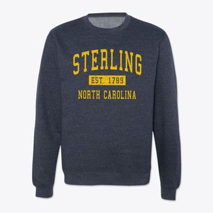 Sterling North Carolina Classic Established Crewneck Sweatshirt