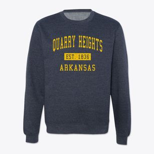 Quarry Heights Arkansas Classic Established Crewneck Sweatshirt