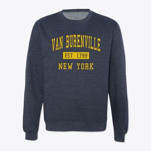 Van Burenville New York Classic Established Crewneck Sweatshirt
