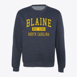 Blaine North Carolina Classic Established Crewneck Sweatshirt
