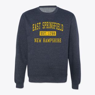East Springfield New Hampshire Classic Established Crewneck Sweatshirt