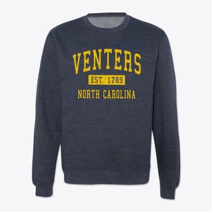 Venters North Carolina Classic Established Crewneck Sweatshirt