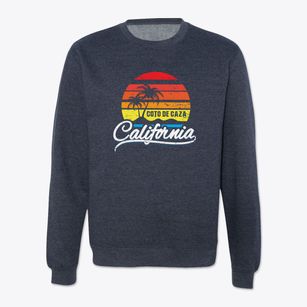 Coto De Caza California Palm Tree Sunset Crewneck Sweatshirt