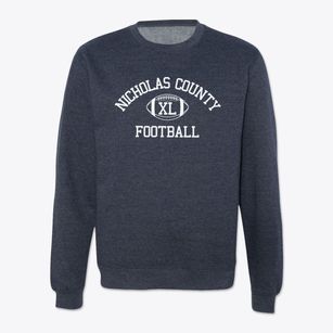 Nicholas County Career & Tech Center Classic Football Crewneck Sweatshirt