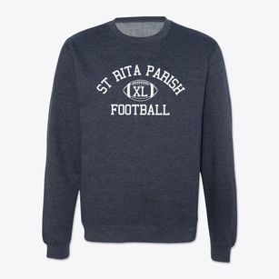 St Rita Parish Classic Football Crewneck Sweatshirt
