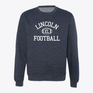 Lincoln Intermediate Center Classic Football Crewneck Sweatshirt