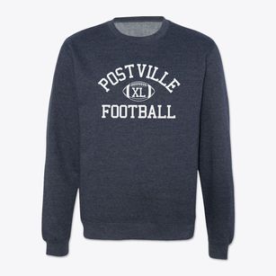 Postville High School Classic Football Crewneck Sweatshirt