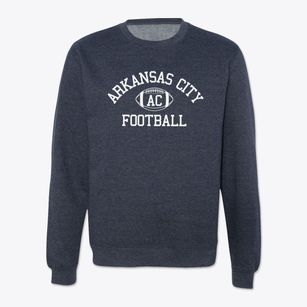 Arkansas City High School Classic Football Crewneck Sweatshirt