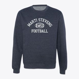 Marti Stevens Learning Center Classic Football Crewneck Sweatshirt