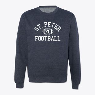 Saint Peter Lutheran School Classic Football Crewneck Sweatshirt