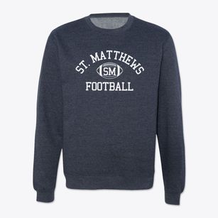 Saint Matthews School Classic Football Crewneck Sweatshirt