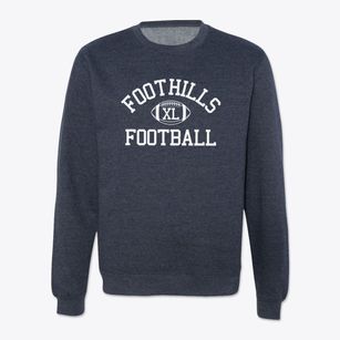 Foothills High School Classic Football Crewneck Sweatshirt