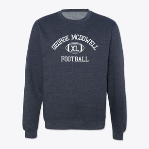 George Mcdowell Exchange School Classic Football Crewneck Sweatshirt