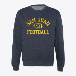 San Juan High School Classic Football Crewneck Sweatshirt