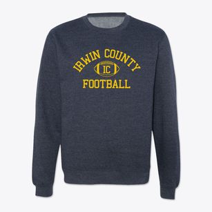 Irwin County High School Classic Football Crewneck Sweatshirt