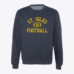 St. Giles School Classic Football Crewneck Sweatshirt