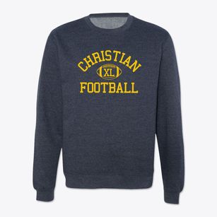 Christian Center School Classic Football Crewneck Sweatshirt