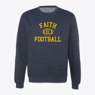 Faith Christian School Classic Football Crewneck Sweatshirt