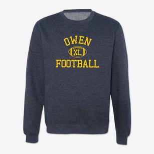 Charles D. Owen High School Classic Football Crewneck Sweatshirt