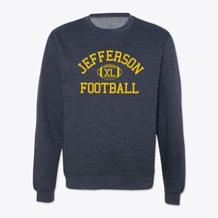 Jefferson Montessori Classic Football Crewneck Sweatshirt