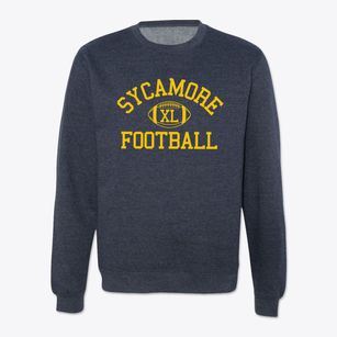 Sycamore High School Classic Football Crewneck Sweatshirt